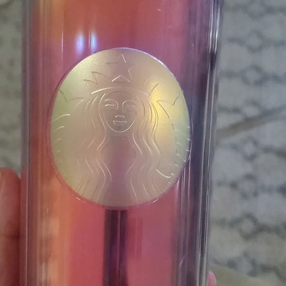 Starbucks 2021 Rainbow Kaleidoscope 24oz. Cold Cup - Picture 4 of 5